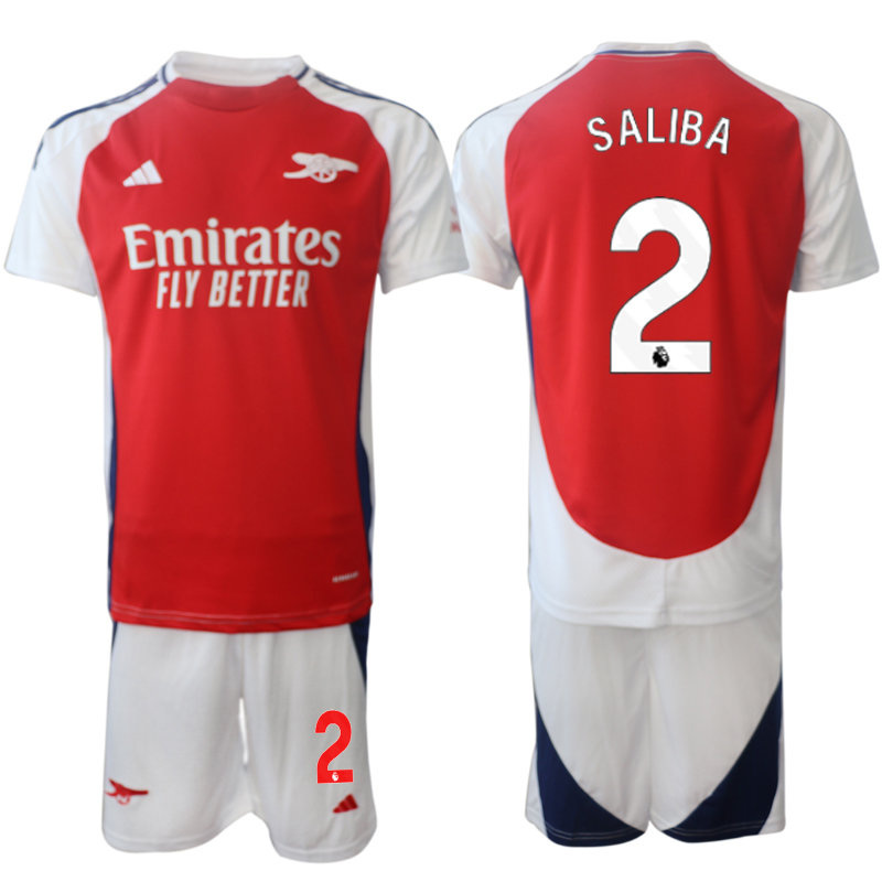 Men 2024-2025 Club Arsenal home Red 2 Soccer Jersey